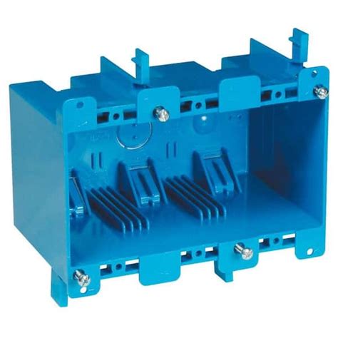 3-gang 55 cu. in. old work pvc electrical box|3.